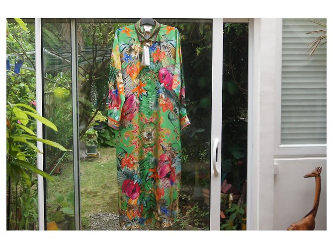 Vestido Camilla Sublime de seda estampado selva Multicolor - vista 6