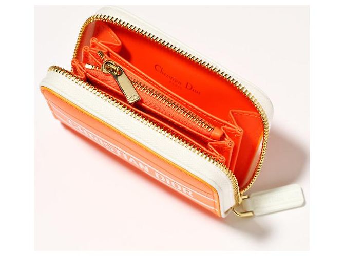 Cartera Dior de cuero naranja - vista 2