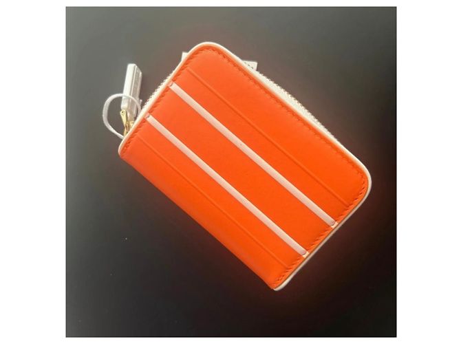 Cartera Dior de cuero naranja - vista 4