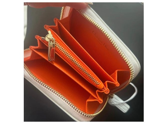 Cartera Dior de cuero naranja - vista 5