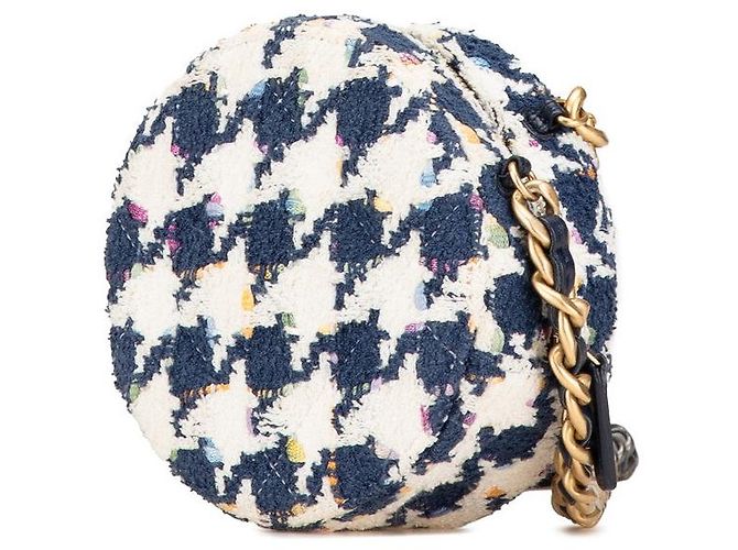 Borsa 2 in 1 Chanel19 in pelle tweed AP0945 Bianco - vista 2