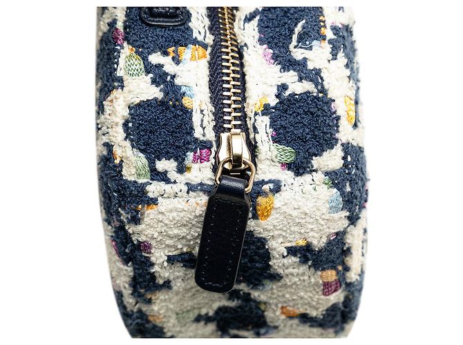 Borsa 2 in 1 Chanel19 in pelle tweed AP0945 Bianco - vista 6