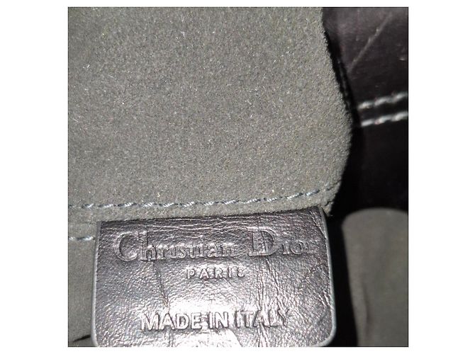 Sac à main Dior Small Toujours Macrocannage en cuir noir - vue 8