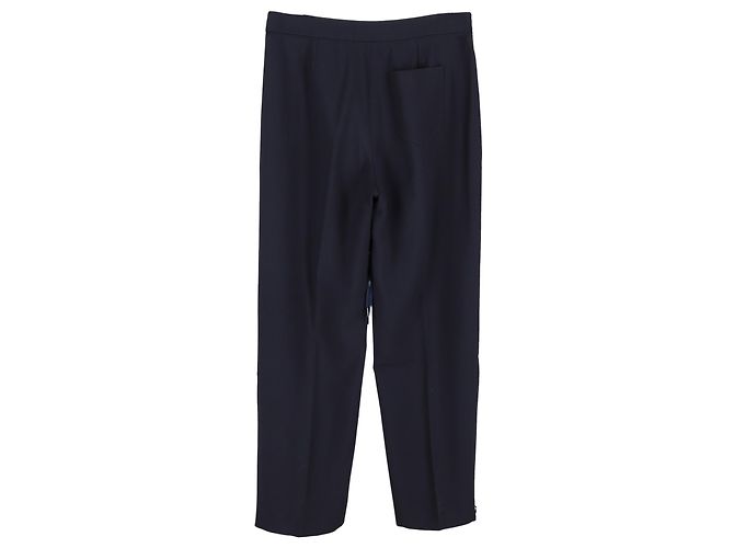 Pantalones con cordón Chloé en poliéster azul marino - vista 2