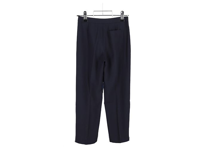 Pantalones con cordón Chloé en poliéster azul marino - vista 5