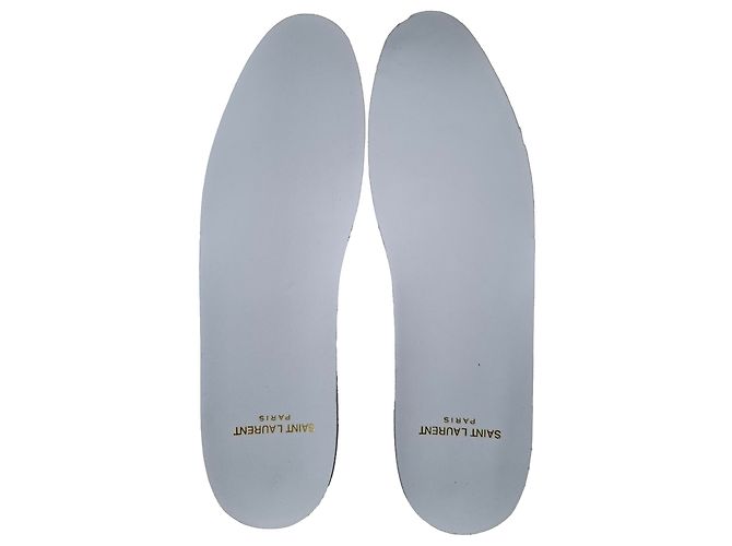 Saint Laurent bedruckte Low-Top-Sneaker aus schwarzem Leder - Ansicht 10