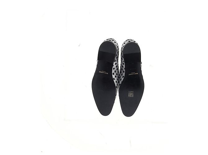 Oxfords con estampado de estrellas de Saint Laurent en purpurina plateada - vista 12