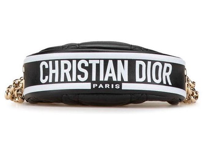 Christian Dior Borsa 2 in 1 Dior Vibe Cannage in pelle Nero - vista 3