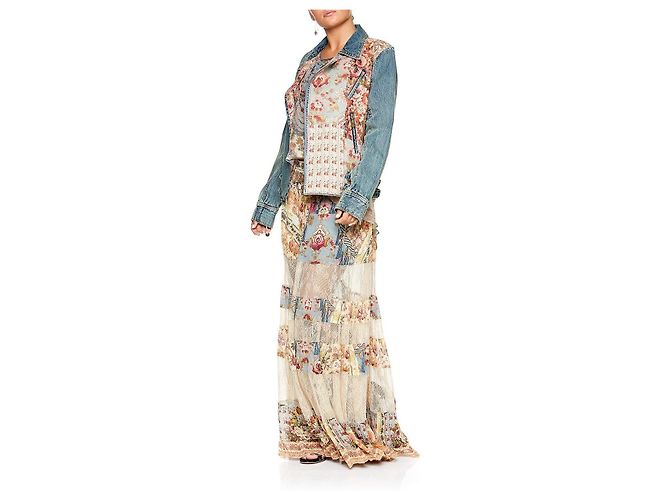 Giacca in denim patchwork Camilla Jeanne Queen - vista 3