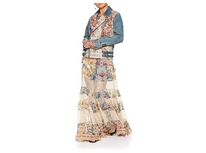 Giacca in denim patchwork Camilla Jeanne Queen - vista 4