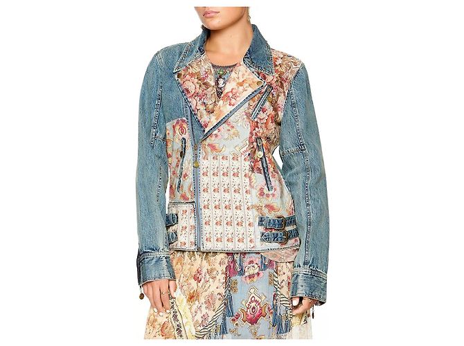 Giacca in denim patchwork Camilla Jeanne Queen - vista 5
