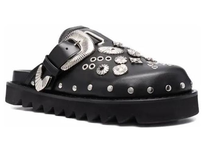 Metallische Mules Toga Pulla Schwarz - Ansicht 2