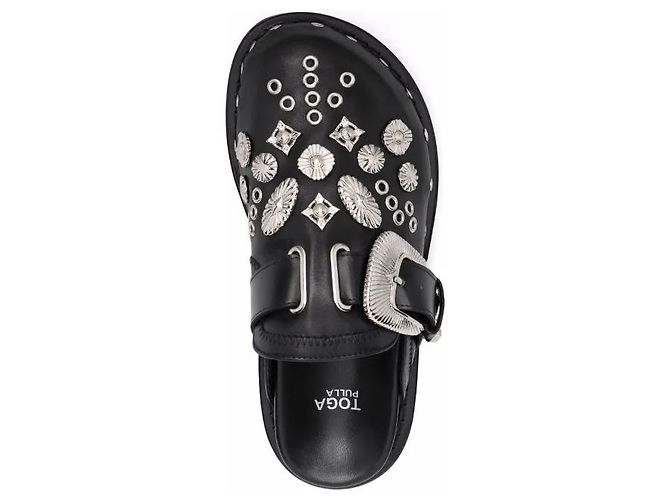Metallische Mules Toga Pulla Schwarz - Ansicht 4