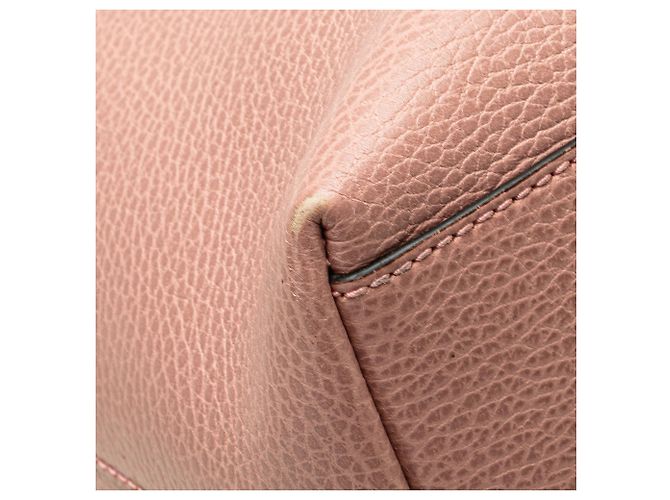 Borsa GG Charm in pelle di vitello rosa Gucci - vista 10