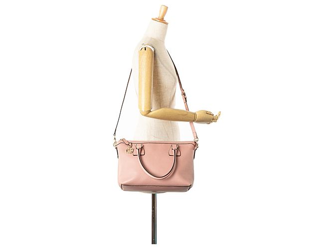 Borsa GG Charm in pelle di vitello rosa Gucci - vista 12