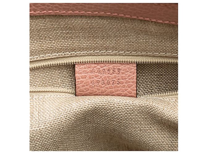 Borsa GG Charm in pelle di vitello rosa Gucci - vista 6