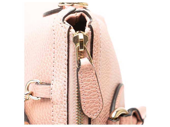 Borsa GG Charm in pelle di vitello rosa Gucci - vista 7