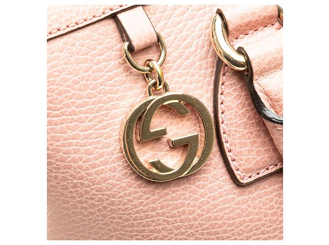 Borsa GG Charm in pelle di vitello rosa Gucci - vista 8