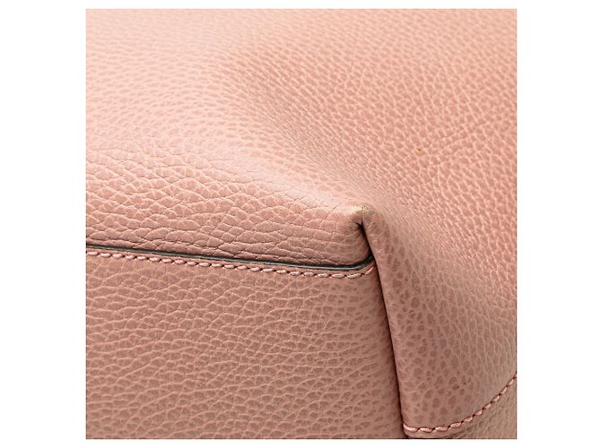Borsa GG Charm in pelle di vitello rosa Gucci - vista 9