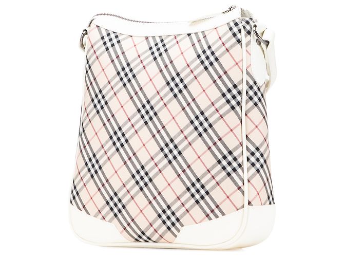 Borsa a tracolla Burberry Beige Nova Check Canvas - vista 2