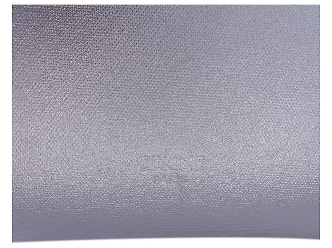 Belt Bag Céline Borsa a cintura in pelle di vitello laminata argento Celine - vista 6
