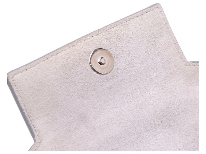 Belt Bag Céline Borsa a cintura in pelle di vitello laminata argento Celine - vista 9
