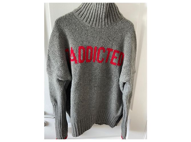Zadig & Voltaire Jersey de lana merino gris - vista 4
