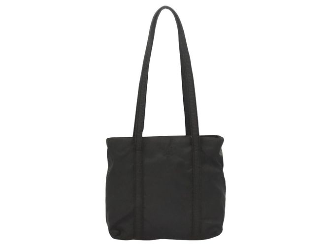 Borsa a spalla PRADA in nylon nero argento autentica bs26020 - vista 13