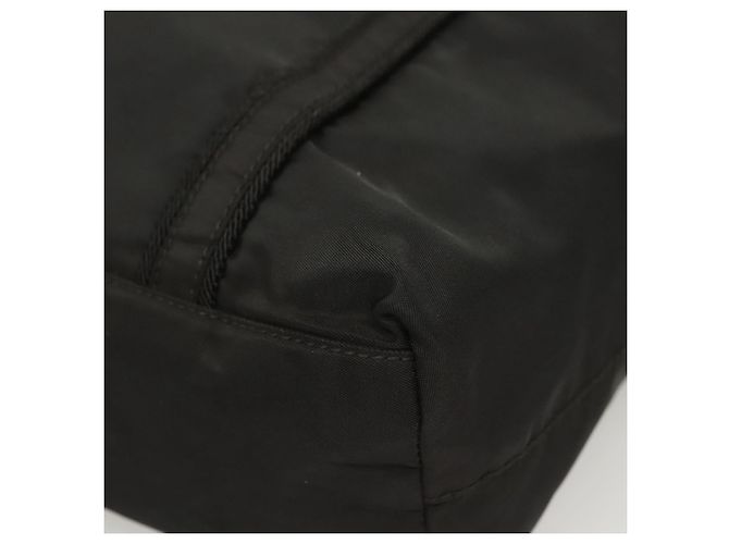 Borsa a spalla PRADA in nylon nero argento autentica bs26020 - vista 14