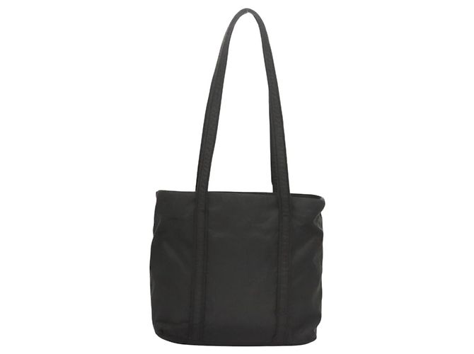 Borsa a spalla PRADA in nylon nero argento autentica bs26020 - vista 2