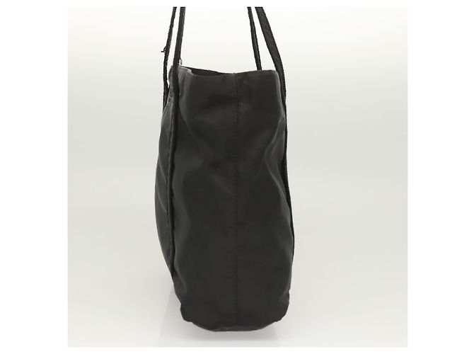 Borsa a spalla PRADA in nylon nero argento autentica bs26020 - vista 3