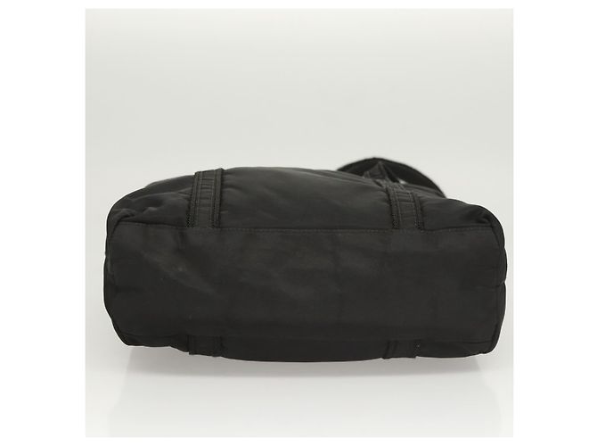 Borsa a spalla PRADA in nylon nero argento autentica bs26020 - vista 5