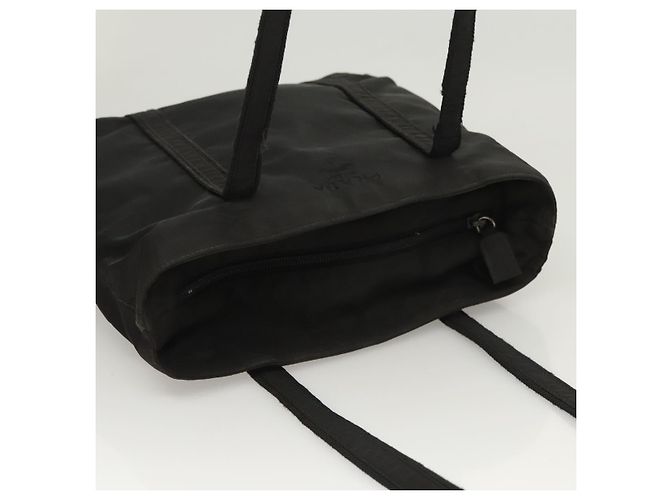 Borsa a spalla PRADA in nylon nero argento autentica bs26020 - vista 6