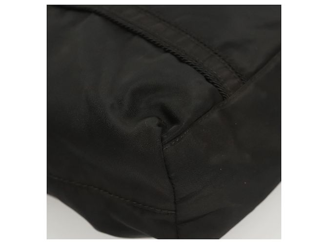 Borsa a spalla PRADA in nylon nero argento autentica bs26020 - vista 9