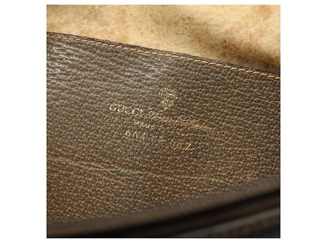 Bolsa de ombro GUCCI GG Supreme Web Sherry Line PVC Bege 904 02 047 Auth ep9173 Dourado - vista 12