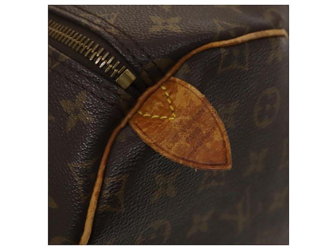 LOUIS VUITTON Monogram Keepall 55 Borsa Boston M41424 LV Auth 123412 Monogramma - vista 17