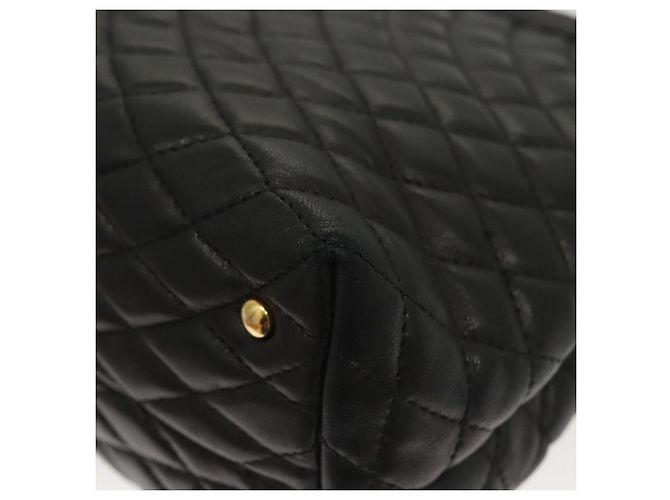 BALLY Bolsa de Ombro de Couro Preta Dourada Auth 124841 Preto Dourado - vista 17