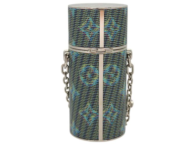 LOUIS VUITTON Monogramma LV Pop Chain Astuccio per Rossetto Blu MP2536 LV Auth 125431 - vista 2