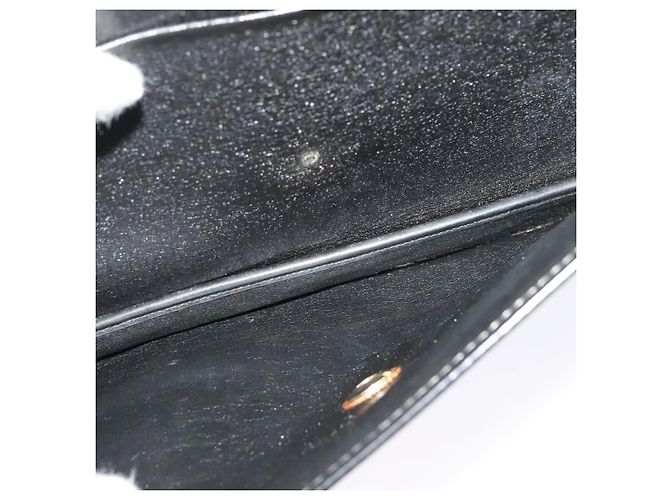 Bolso de hombro de lona Trotter Christian Dior azul marino dorado Auth BD2210 - vista 12