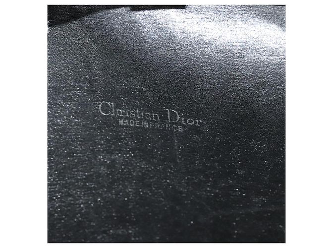 Bolso de hombro de lona Trotter Christian Dior azul marino dorado Auth BD2210 - vista 18