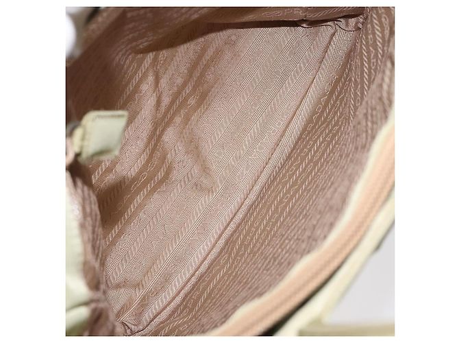 PRADA Bolsa de mão em nylon bege Auth BA2425 - vista 10
