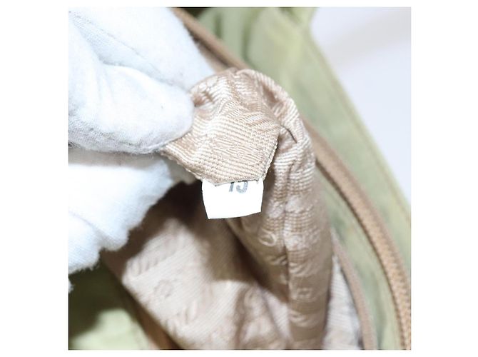 PRADA Bolsa de mão em nylon bege Auth BA2425 - vista 12