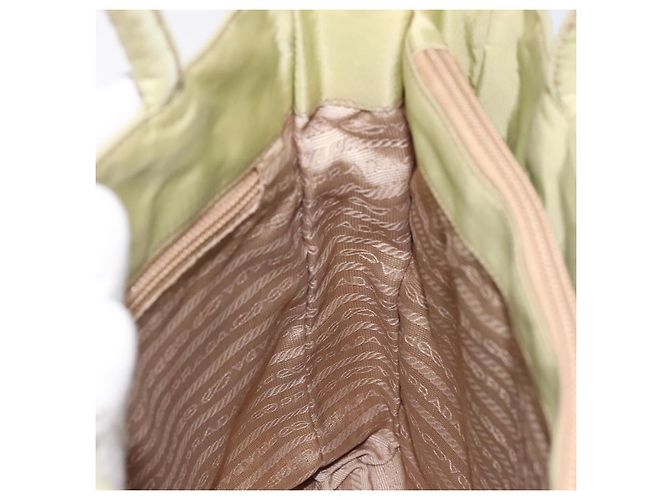 PRADA Bolsa de mão em nylon bege Auth BA2425 - vista 19