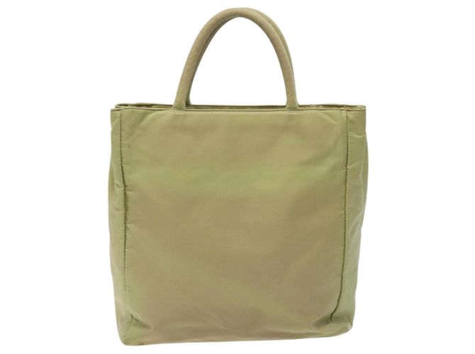 PRADA Bolsa de mão em nylon bege Auth BA2425 - vista 2