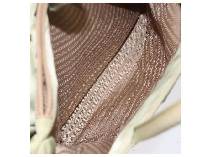 PRADA Bolsa de mão em nylon bege Auth BA2425 - vista 22
