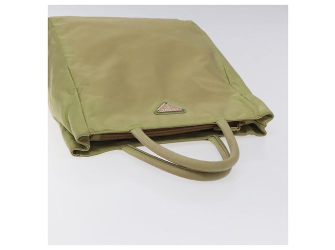 PRADA Bolsa de mão em nylon bege Auth BA2425 - vista 6