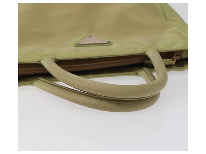 PRADA Bolsa de mão em nylon bege Auth BA2425 - vista 7