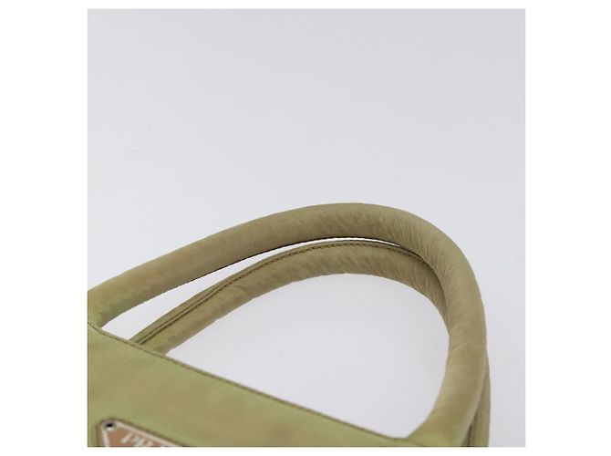 PRADA Bolsa de mão em nylon bege Auth BA2425 - vista 8