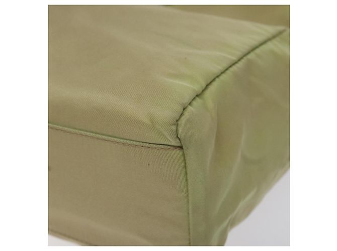 PRADA Bolsa de mão em nylon bege Auth BA2425 - vista 9