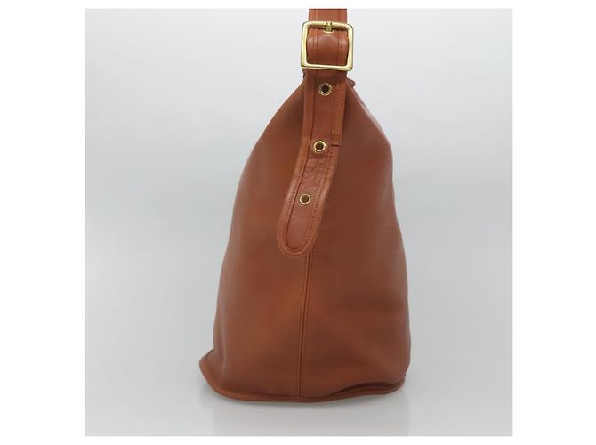 Coach Borsa a spalla in pelle marrone Auth am8426 - vista 4
